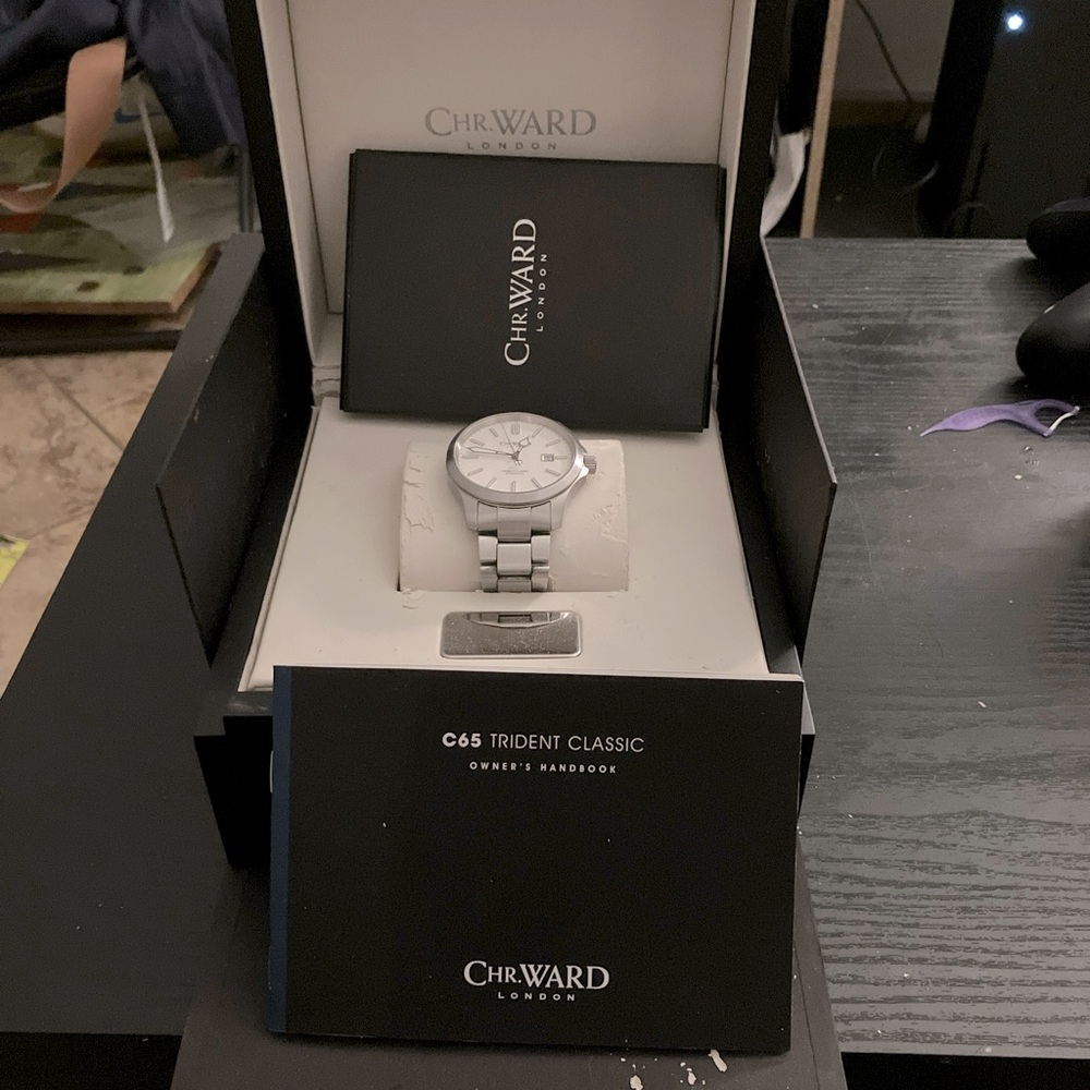 Christopher Ward C65 trident with box and papers!